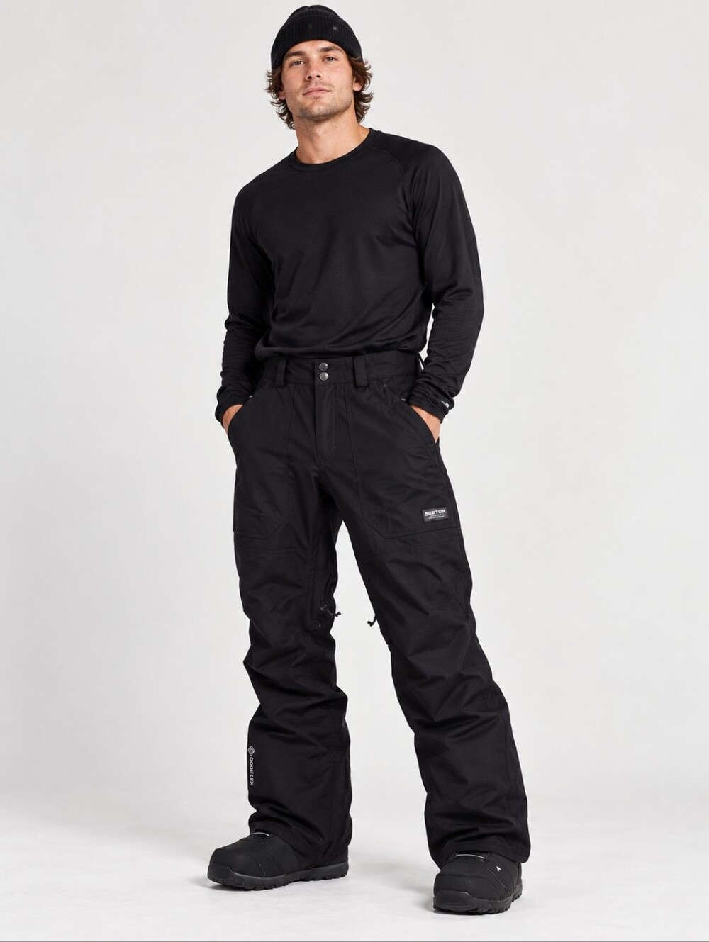 Burton Ballast GORE-TEX Black Snowboard Ski Pants Men's Medium Tall